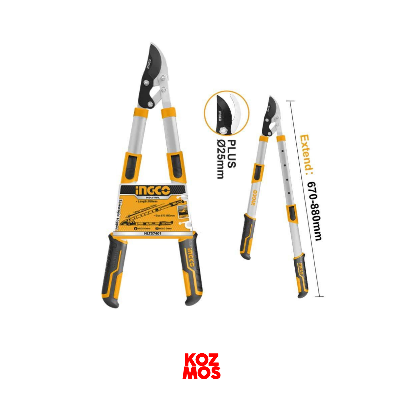 İngco hlts7401 teleskopik budama makası