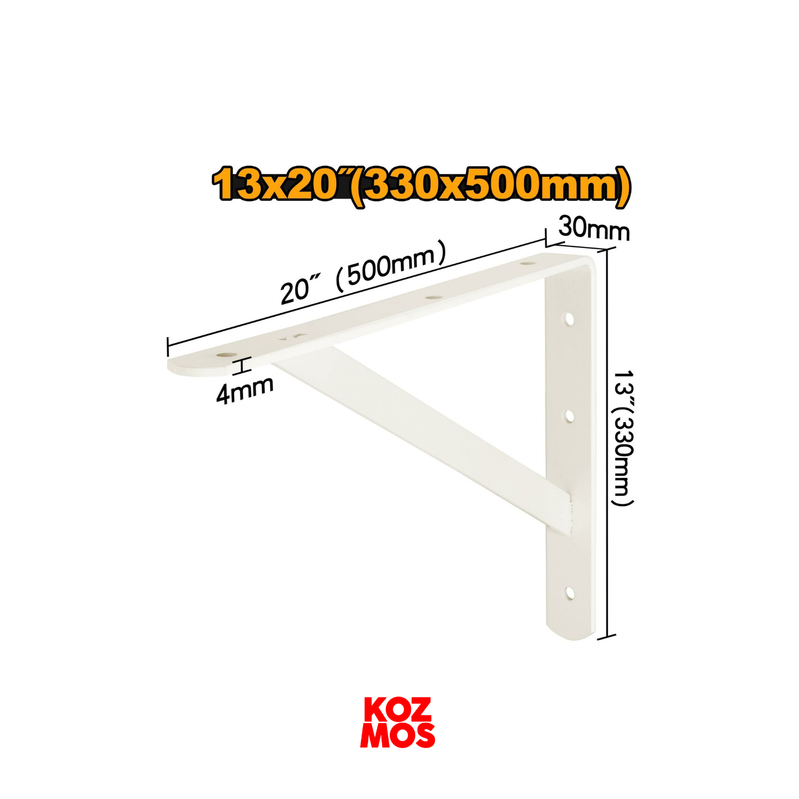 İngco ihdsb1320 13x20'' destekli raf ayağı