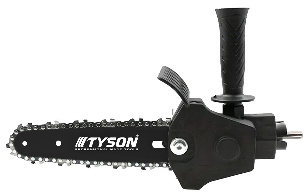 Tyson matkapa takılabilen zincirli dal budama aparatı