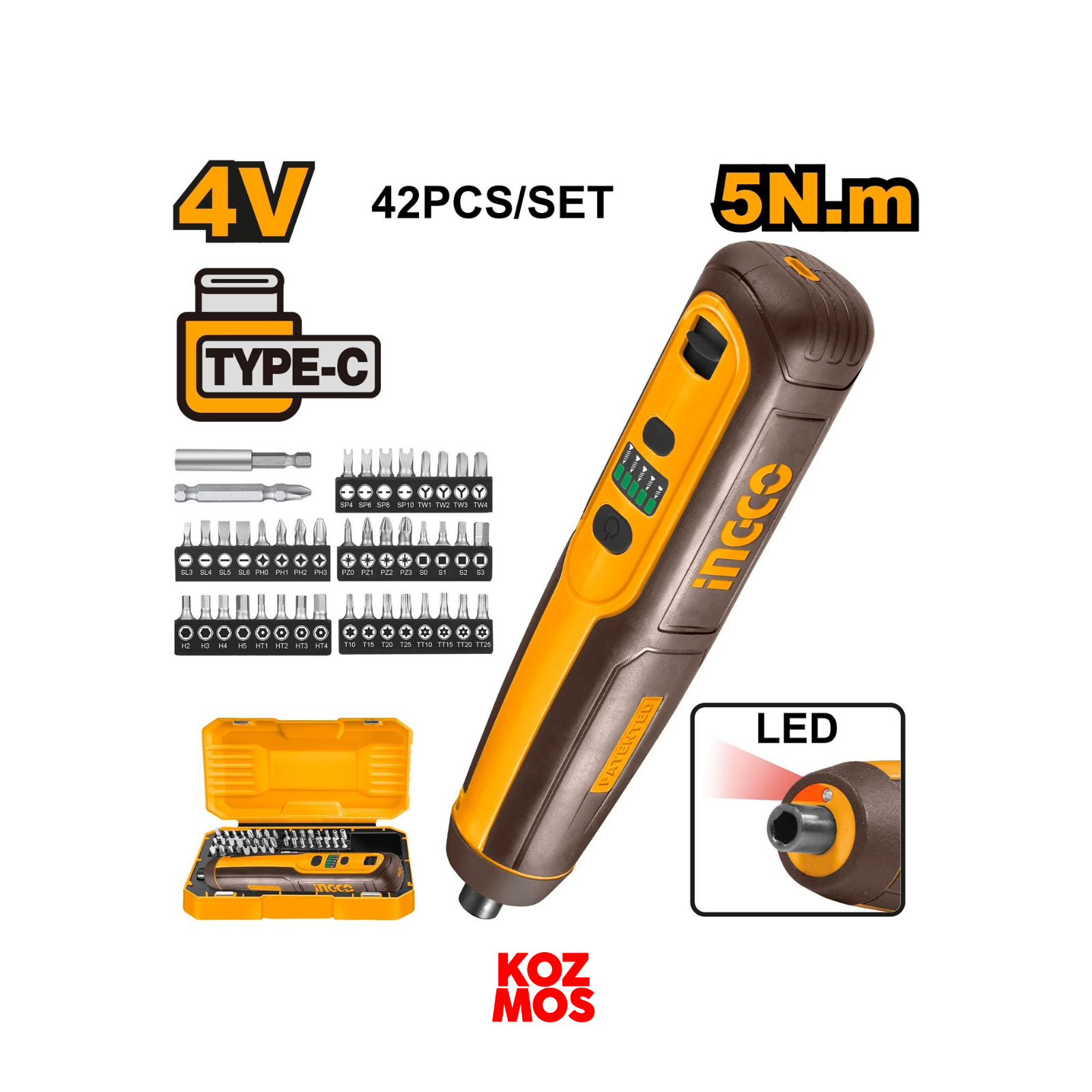 İngco csdli04062 4v şarjlı tornavida