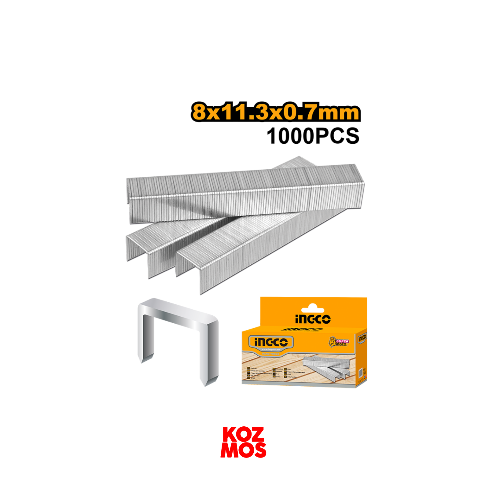 İngco sts0108 8x11.3x0.7mm 1000 adet zımba