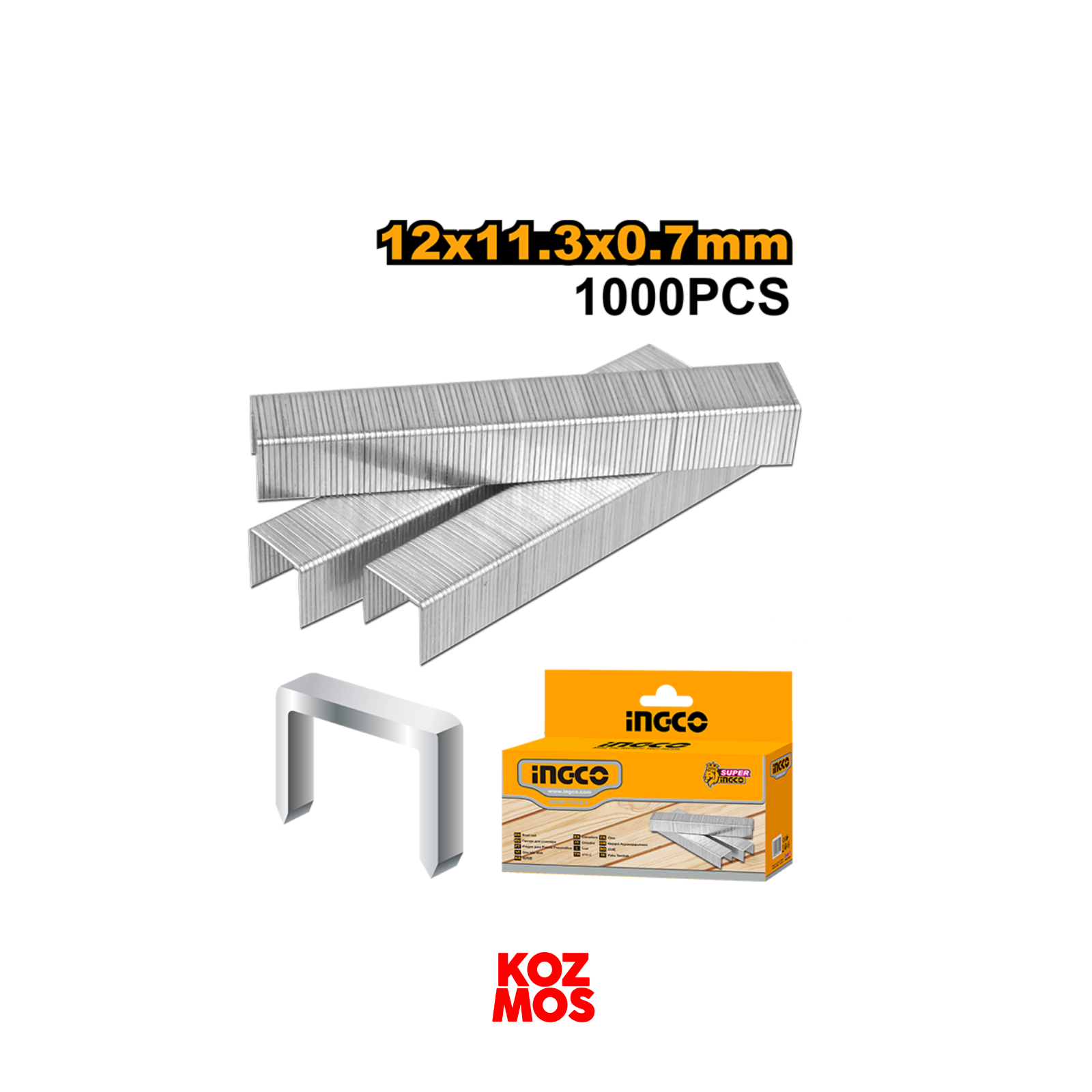 İngco sts0112 12x11.3x0.7mm 1000 adet zımba