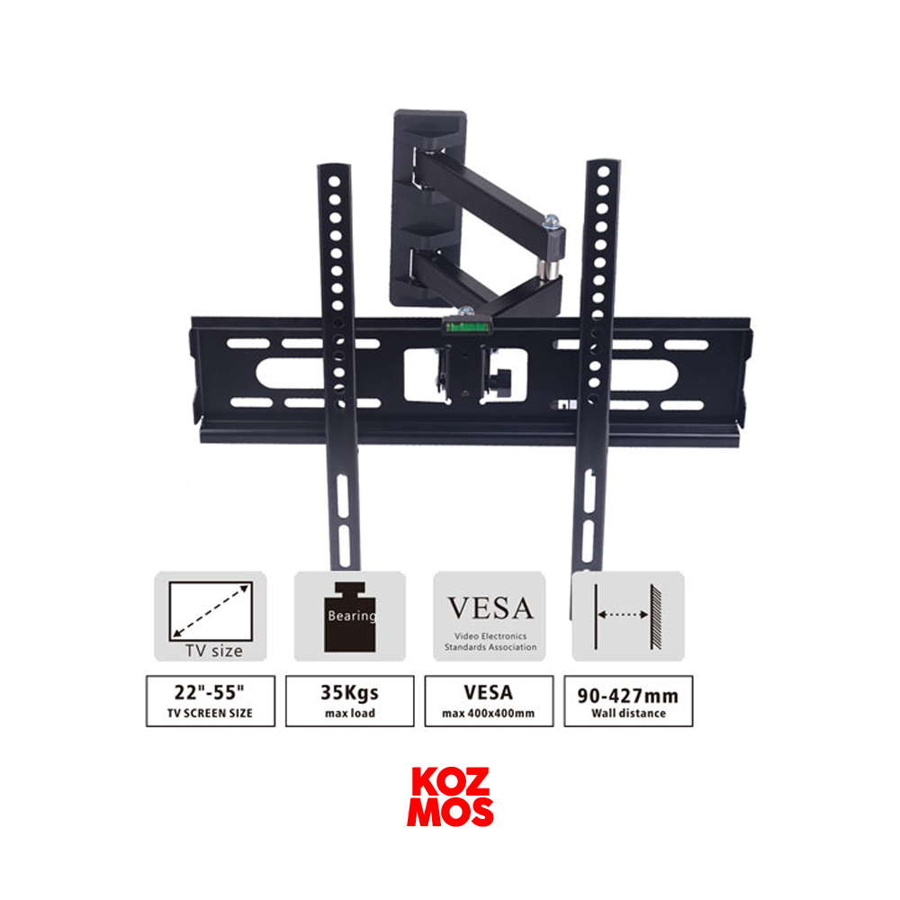 Tv asma aparatı haraketli  22"- 55" - gtm63031 geepas