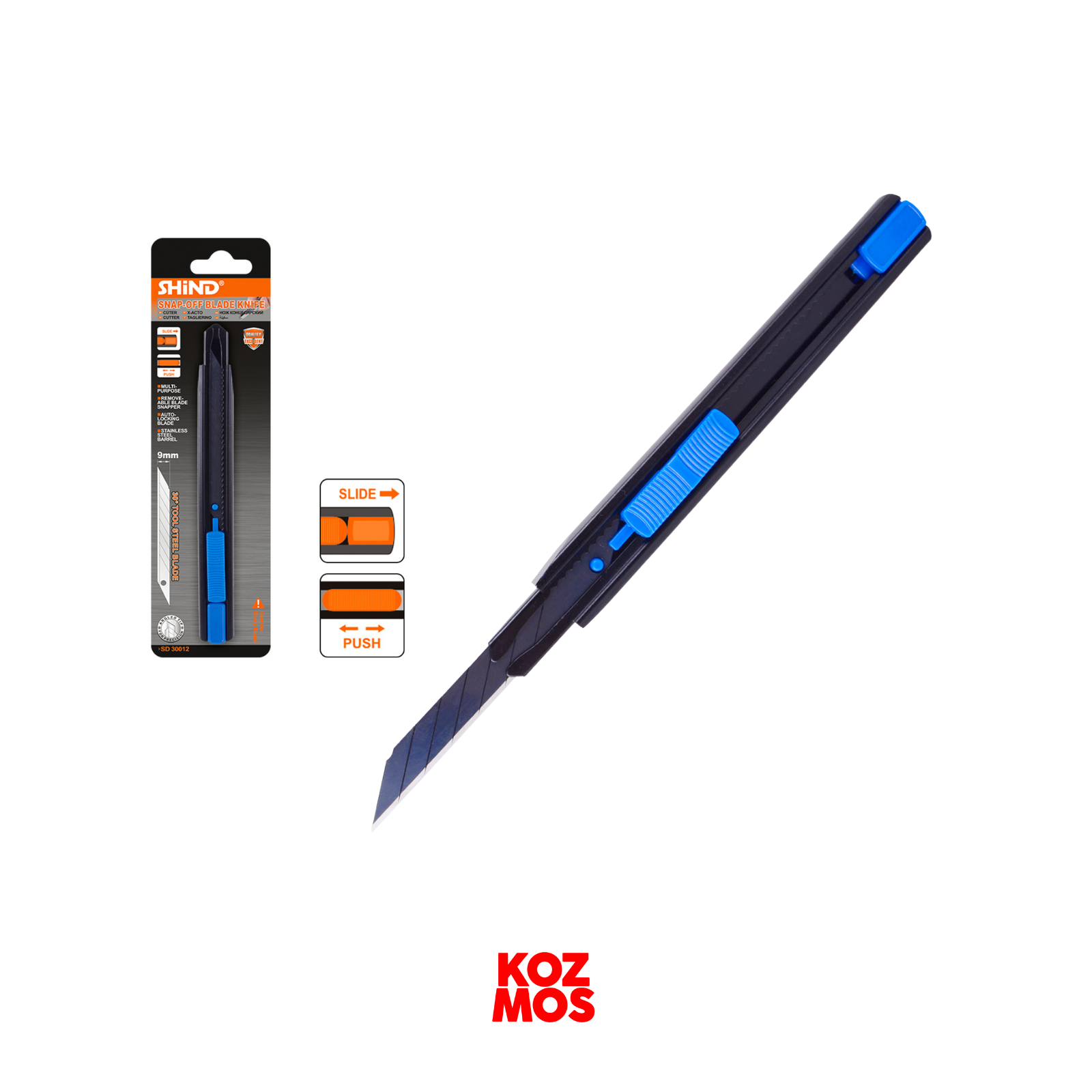 Maket bıçağı 9mm 30° shind sd30012