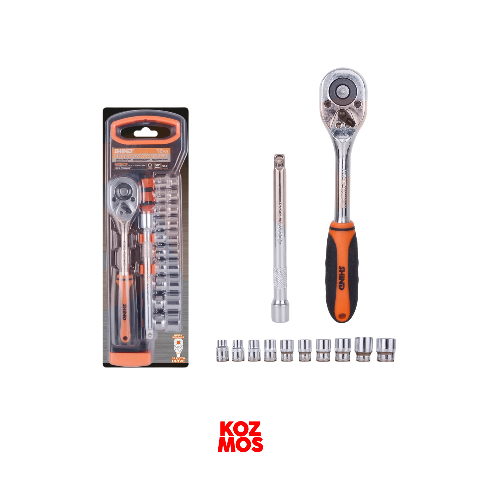 Lokma seti 12 parça 3/8 shind sd94320