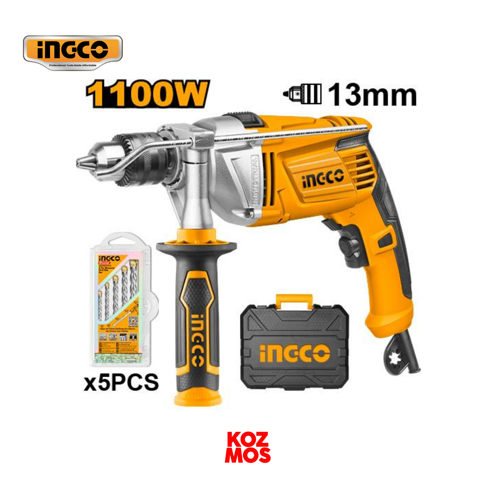 İngco id11008 1100 w darbeli matkap