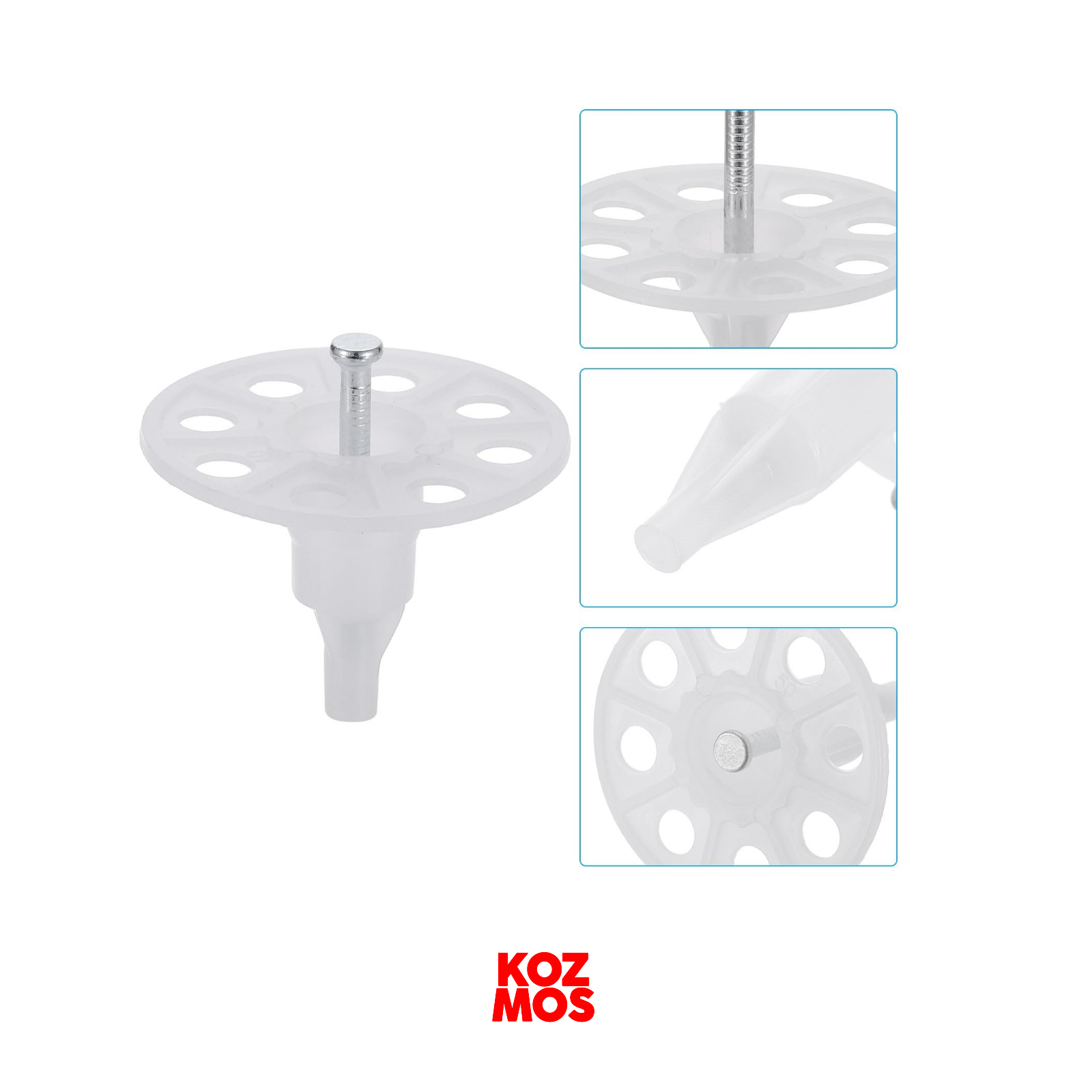 3 cm mantolama dübeli - çivili - gaz dahil
